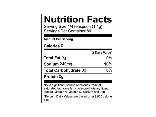 Spud Spikes Original Blend Nutrition Facts