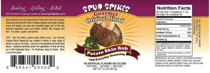 Spud Spikes Gourmet Everyday Seasoning Original Blend