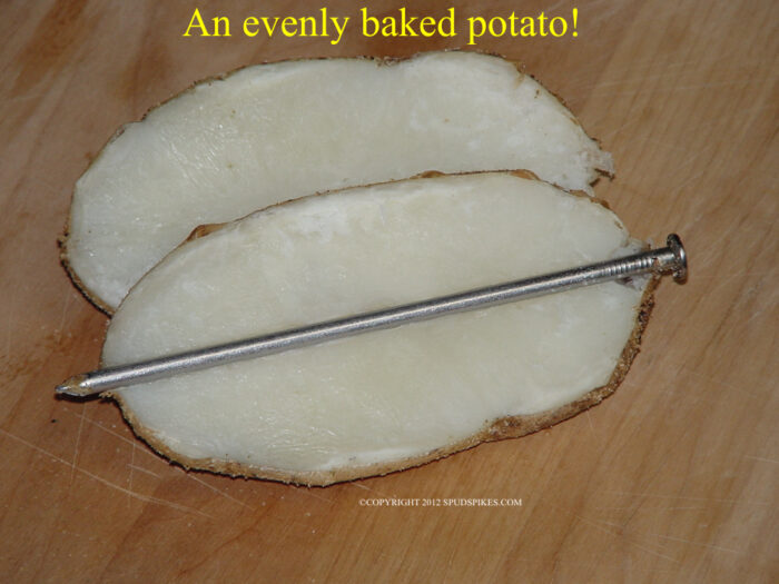 Spud Spikes View in Split Potato